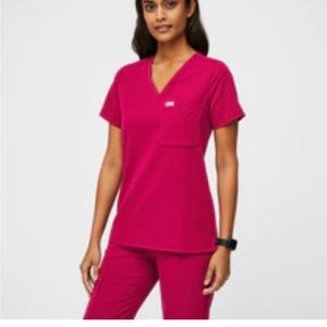 COPY - FIGS SCRUBS ULTRA ROSE SET